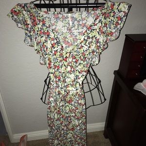Free People Full Leg Floral Jumper
